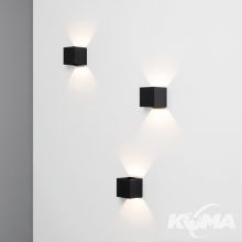 Mini_C kinkiet chromowy/czarny 6W LED 2700K 634 lm >90° CRI>90
